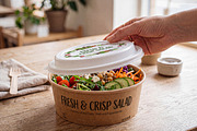 Kraft Paper Salad Box Mockup, a Packaging Mockup by Designer Dude (Thumbnail 1 of 2)