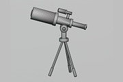 Telescope 3d Model, an Object 3D Model by fahad121 (Thumbnail 7 of 7)