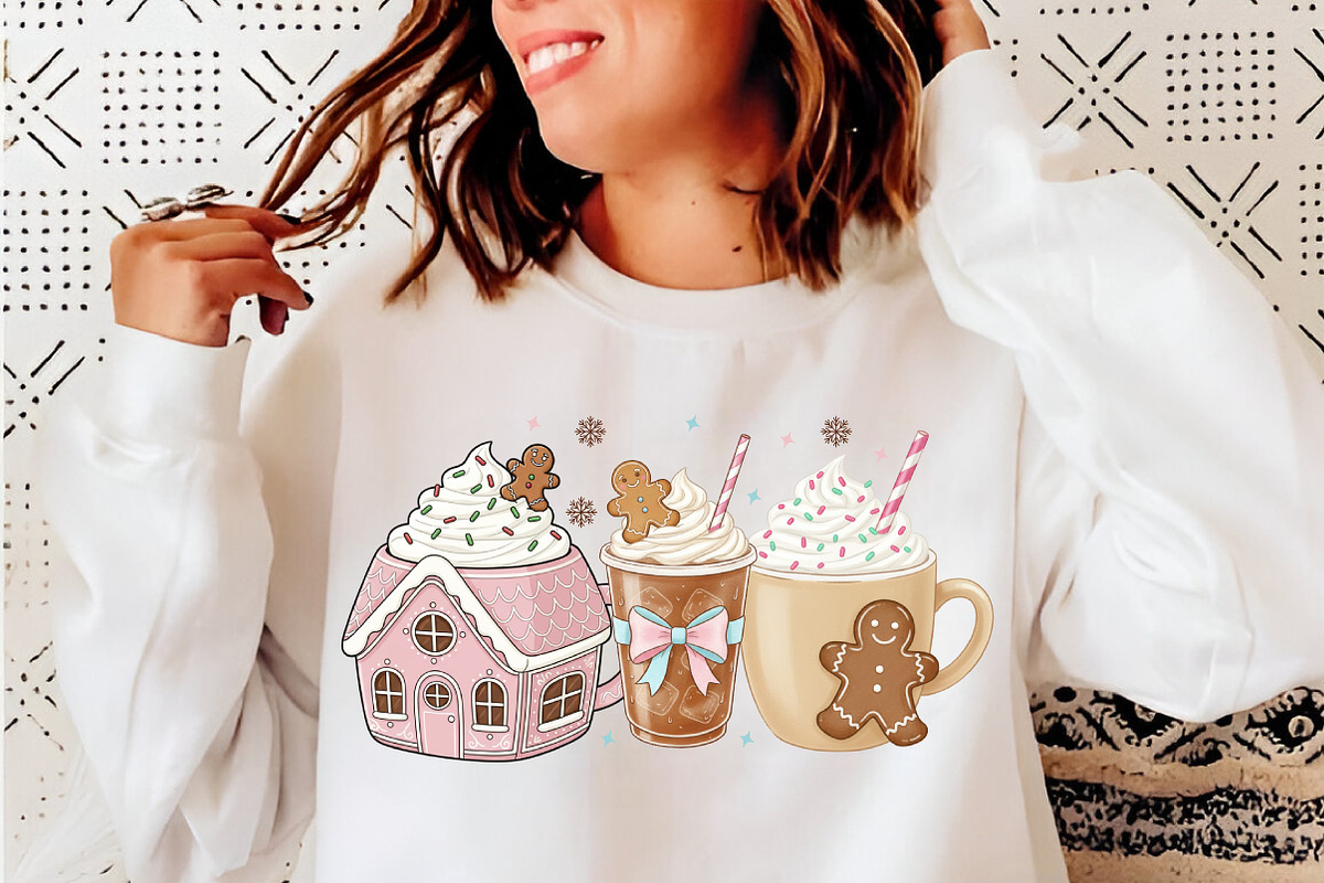 Pink Gingerbread Coffee Christmas, an Illustration by SinaCreation (Photo 7 of 7)