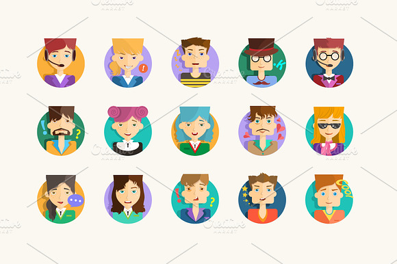 Flat Avatars With A Modern Look