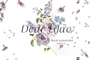 Floral Lilac Watercolor Collection, an Illustration by Grace Noboa Illustrations (Thumbnail 11 of 13)