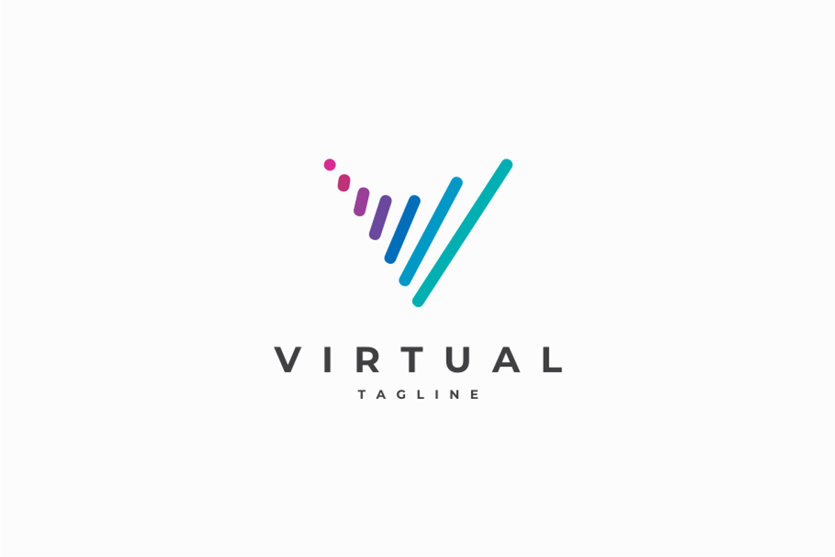 Virtual Letter V Logo Design, a Branding & Logo Template by yopie (Photo 2 of 4)