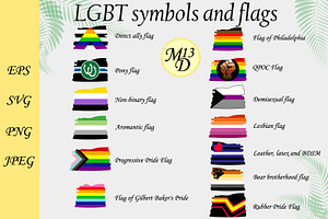 Set Of New LGBT Flags 3