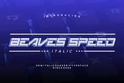 BeavesSpeedItalic, a Sans Serif Font by riotama85 (Thumbnail 1 of 5)