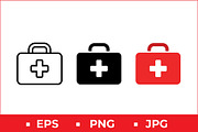 First Aid Kit Vector Design, a Solid Icon by Artonix (Thumbnail 1 of 2)