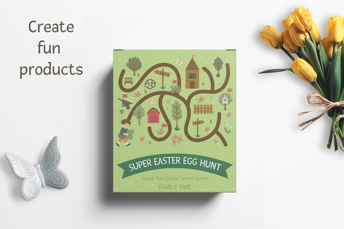 Easter egg hunt map creator, an Illustration by Lexi Claus (Photo 6 of 8)
