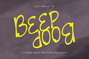 Beep Boop | A Handwritten Font, a Handwritten Font by Avchi (Thumbnail 2 of 10)
