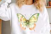 Watercolor Spring Butterfly Clipart, an Animal Illustration by designcity5 (Thumbnail 4 of 5)