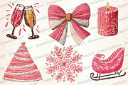 Hand Drawn Whimsical Christmas, an Illustration by DreamCafeArt (Thumbnail 4 of 6)
