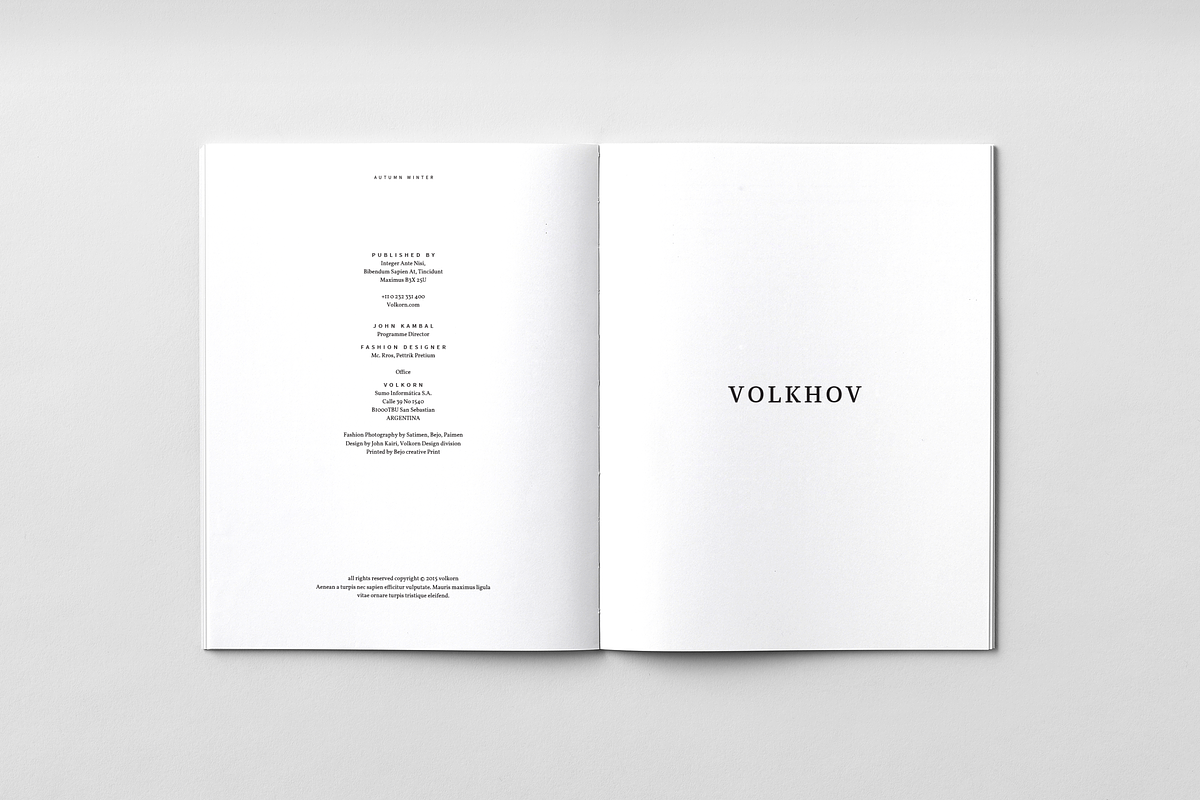 Volkhov Lookbook, a Brochure Template by BOXKAYU (Photo 4 of 18)