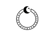 Crescent Moon Round Frame Bundle, an Illustration by Creativeshirt (Thumbnail 9 of 31)