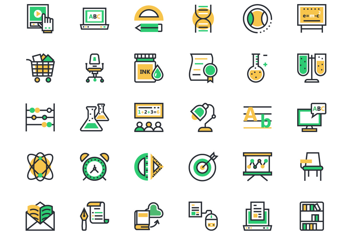 125+ School and Education Icons preview 4