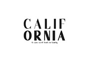 California. Sans serif family., a Sans Serif Font by Luxfont (Thumbnail 1 of 9)