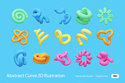 Abstract Curve 3D Illustration, an Object Illustration by graphicook (Thumbnail 1 of 3)