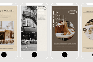 Cafe Society Social Media Templates