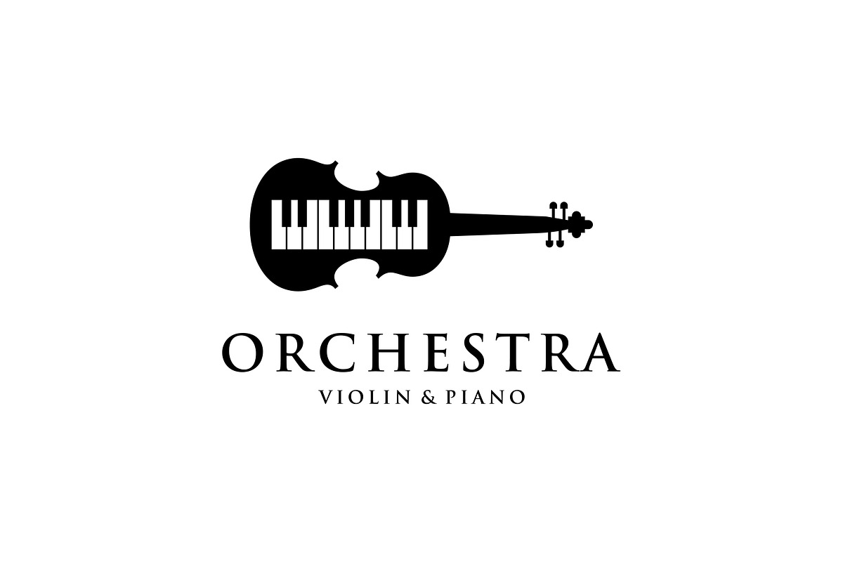 Violin Piano Orchestra Music Logo, a Branding & Logo Template by ika trisiana (Photo 2 of 2)
