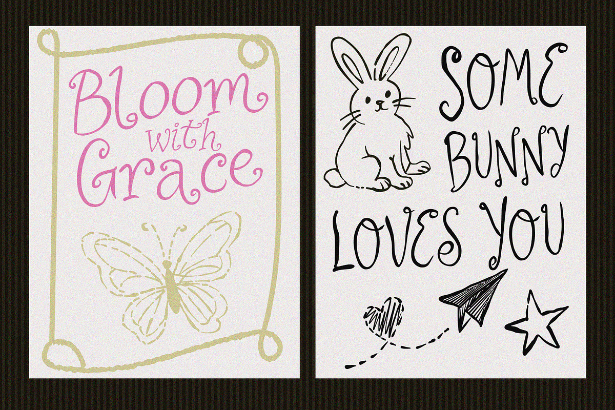 Wonderland Cutesy Font Duo, a Handwritten Font by MaxArt Foundry (Photo 2 of 8)