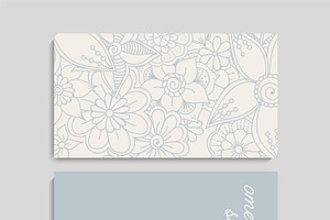 Flower business cards template
