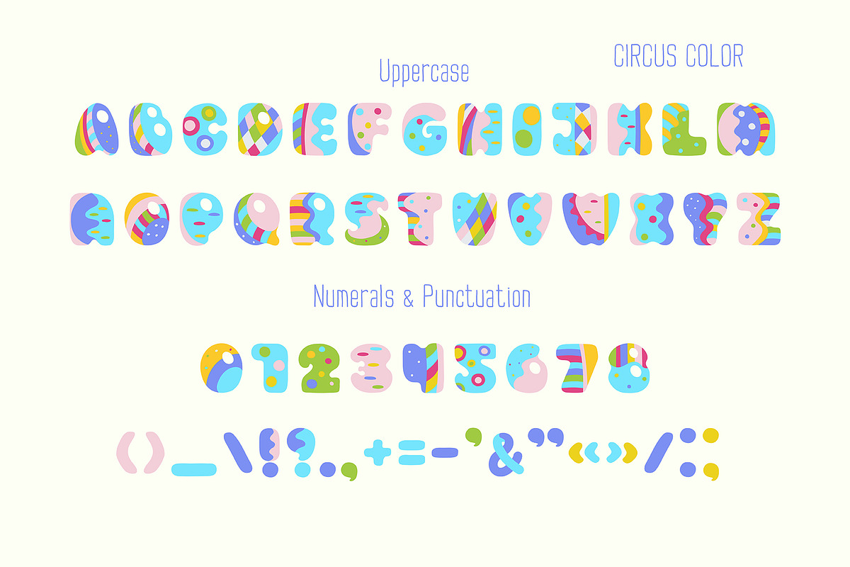 Circus, display typeface preview 4