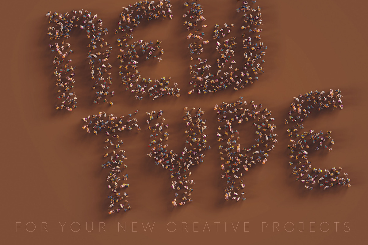 Big Crowd - 3D Lettering, a Graphic by MIIM (Photo 6 of 8)