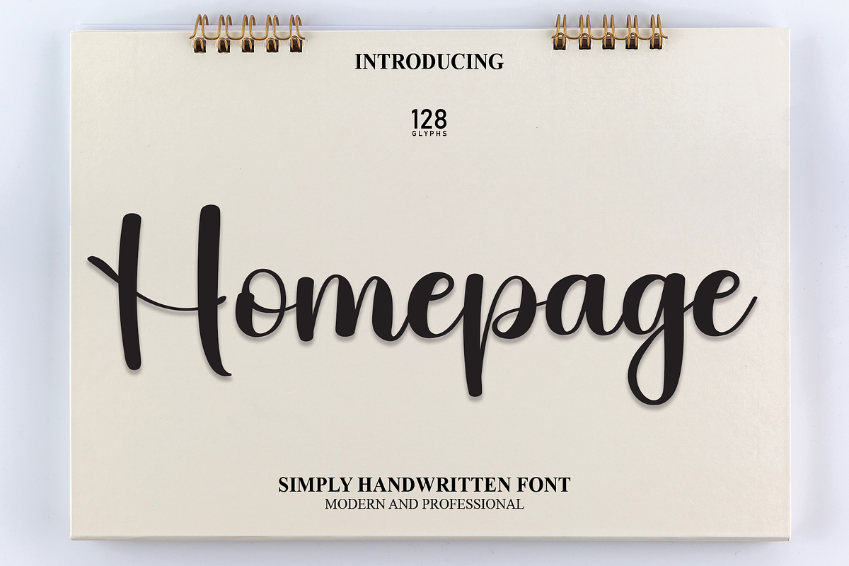 Homepage | Script Font, a Script Font by Scratchones (Photo 1 of 8)