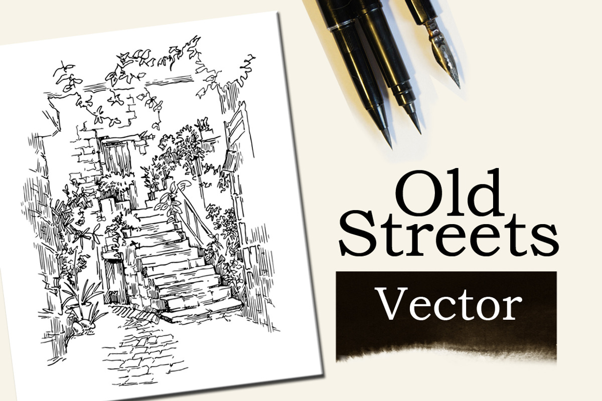 Old Town Fragment, a Texture Illustration by Penndpaper