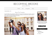 Blogger Template Modern Brooke, a Templates & Theme by BD Web Studio (Thumbnail 2 of 3)