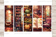 Reading Nook Bookmarks Printable, a Seasonal Illustration by GlamArtZhanna (Thumbnail 3 of 3)