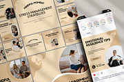 Therapist Instagram Templates, a Marketing Template by Snapybiz (Thumbnail 4 of 10)