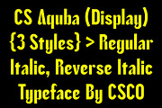 CS Aquba – Bold Font, a Sans Serif Font by Craft Supply Co. (Thumbnail 2 of 8)