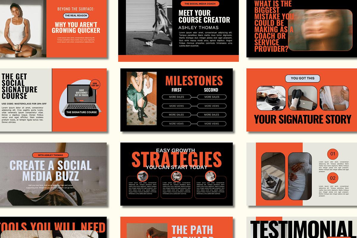Bold Modern Slide Deck Template, a Presentation Template by Solana Creative Co. (Photo 3 of 11)