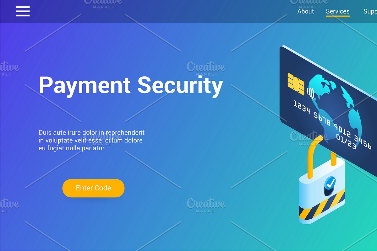 Isometric landing page template, a Templates & Theme by Genestro Shop (Photo 5 of 5)