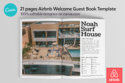 Airbnb Guest Book Canva template, a Templates & Theme by DeLaGranSiete (Thumbnail 2 of 13)