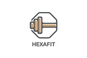 Simple Fitness Logo for GYM, a Branding & Logo Template by Logo Loom (Thumbnail 1 of 2)