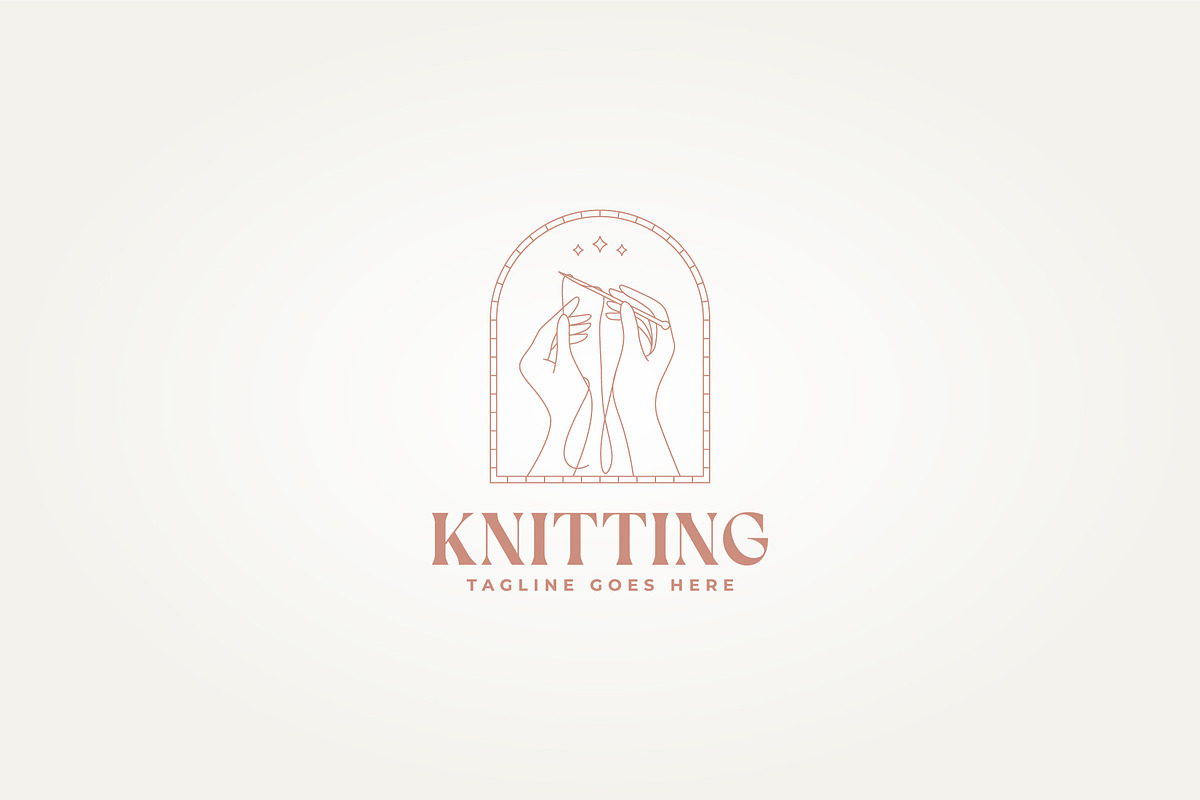 woman hands knitting thread icon, a Branding & Logo Template by Blazybone (Photo 2 of 2)