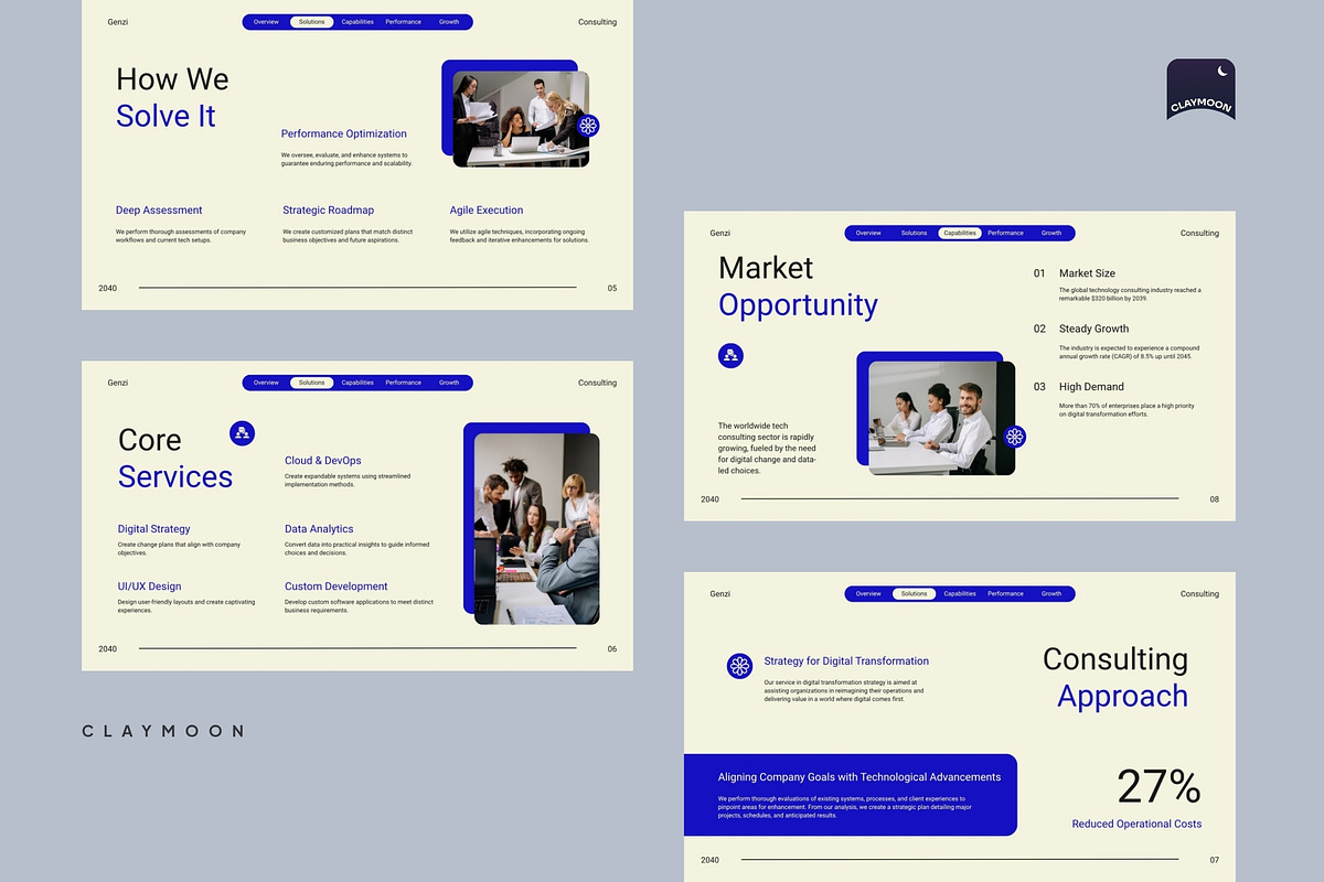 Consulting Business Presentation, a Presentation Template by Claymoon Lab (Photo 3 of 7)
