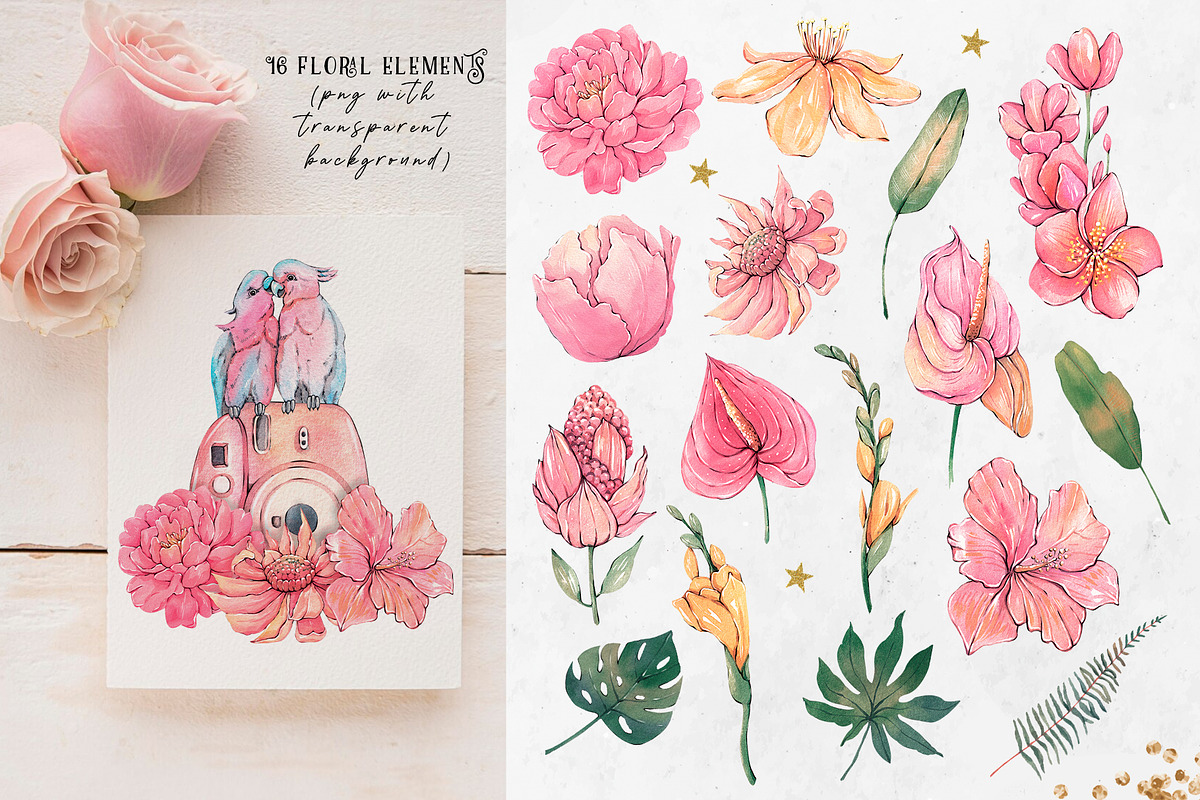 Sea journey. Summer watercolor set, an Object Illustration by VerAna (Photo 6 of 19)