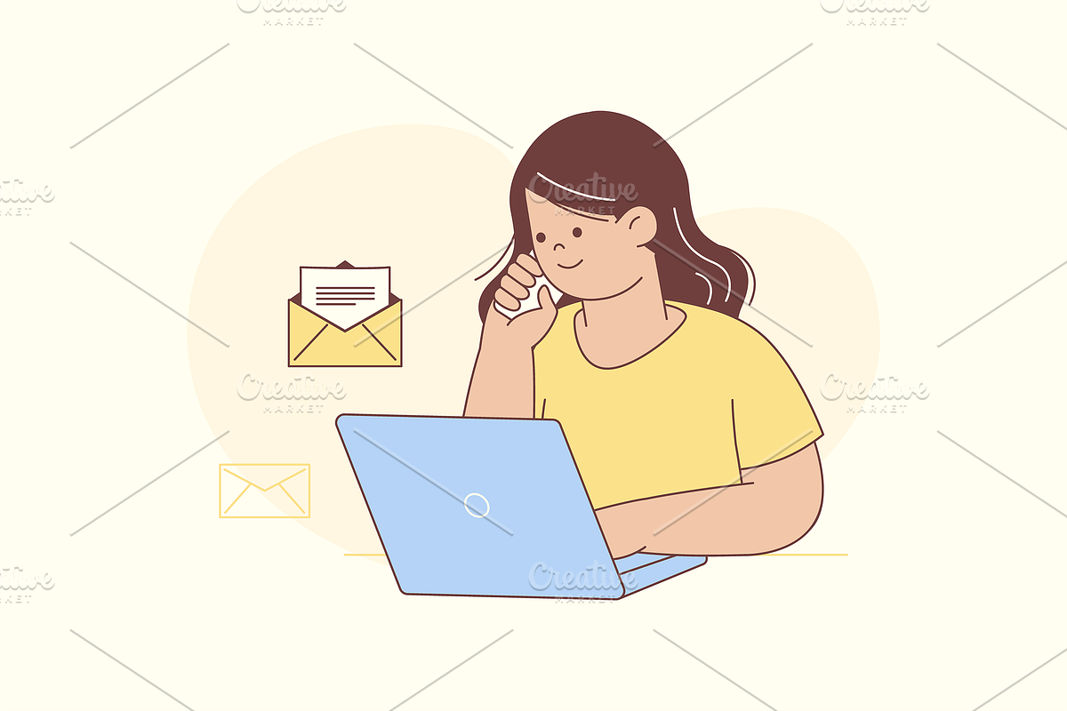 Office Working Illustration, an Object Graphic by Jump Studio (Photo 9 of 12)