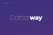 Cottorway Display Typeface, a Sans Serif Font by Foxtype