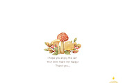 SALE! Woodland Animals Clipart, an Animal Illustration by Natalya_Mona_Art (Thumbnail 6 of 6)