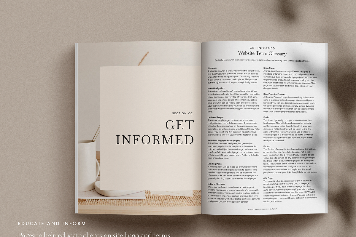 Website Project Planner Template, a Presentation Template by January Made Design (Photo 14 of 14)