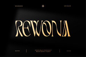 Rewona || Modern Elegant Serif Font