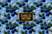 Crochet Floral Blue Berries Papers, a Pattern Graphic by Creative Store (Thumbnail 4 of 5)