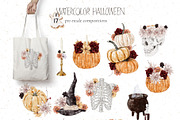 Watercolor Halloween collection, a Food Illustration by lilisprints (Thumbnail 3 of 5)