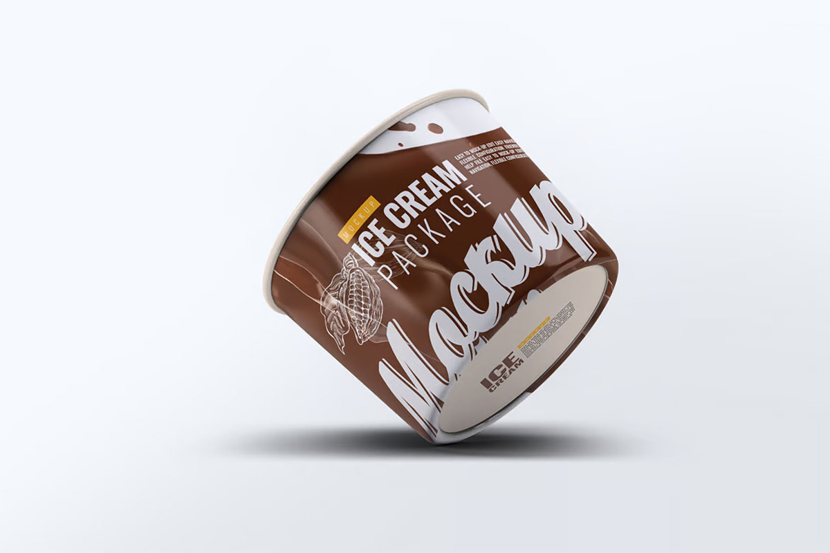 Ice Cream Package Mockup, a Packaging Mockup by Hubzway (Photo 3 of 8)
