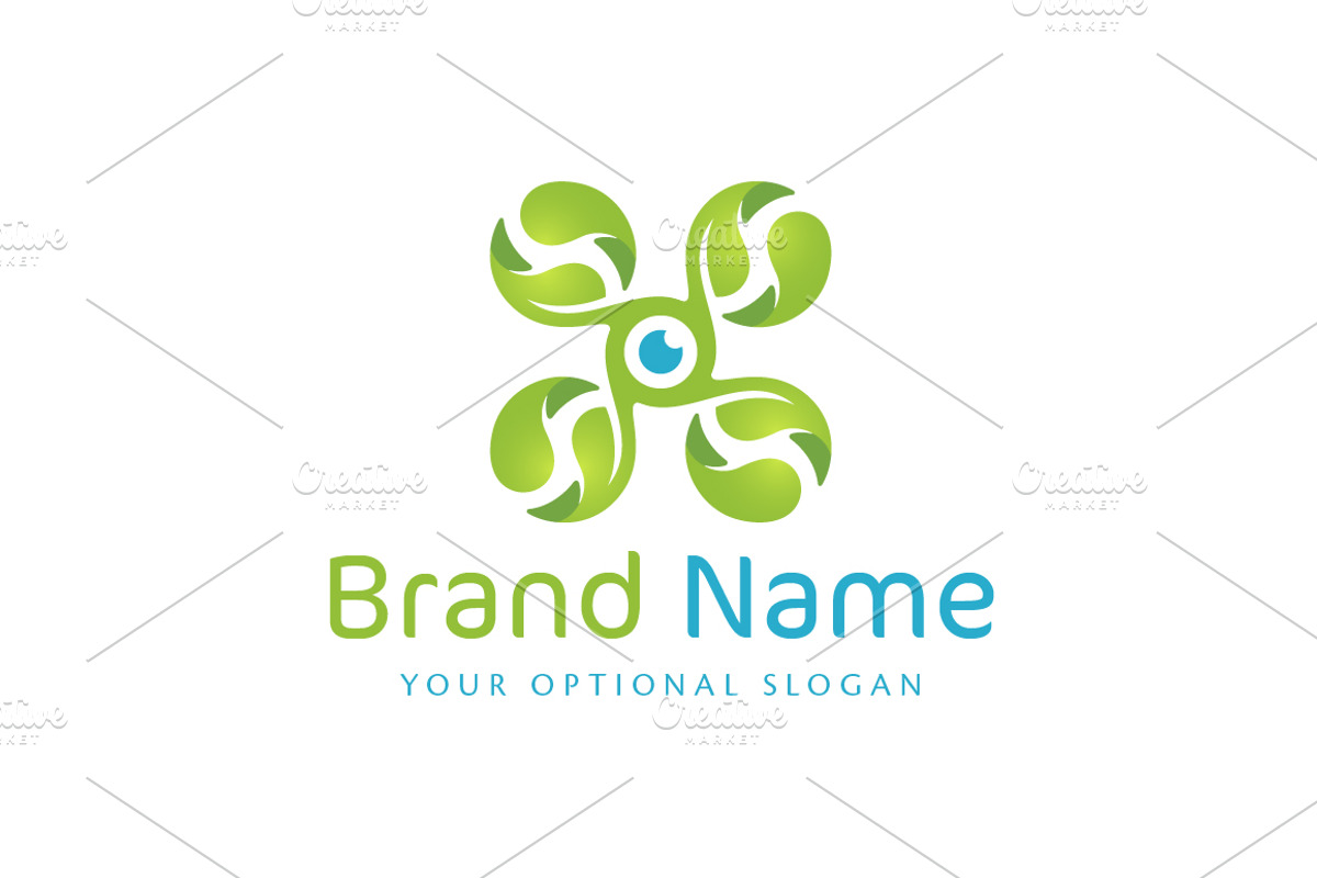 Green Drone Custom Logo, a Branding & Logo Template by ARTE MIGUEL (Photo 1 of 3)