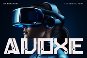 Avoxe – Futuristic Display Font, a Sans Serif Font by overlaytemplates (Thumbnail 1 of 5)