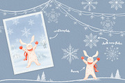 Winter Charm Vol 2 - Hello Bunny, a Decorative Illustration by Watercolor Nomads (Thumbnail 2 of 4)