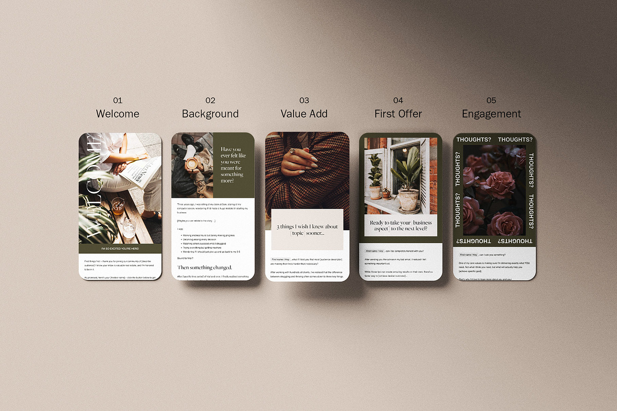 Flodesk Welcome Email Sequence, an Email Template by Meteor Street Studio