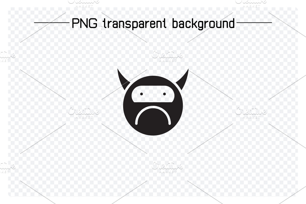 Bored and Moody Devil Emojis, a Solid Icon by Designfour (Photo 3 of 7)